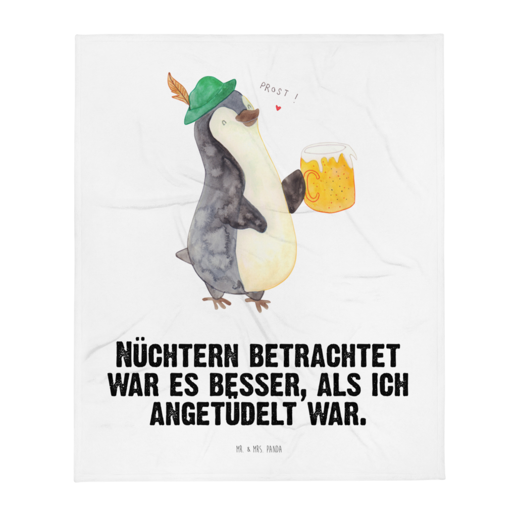 Kuscheldecke Pinguin Bier Decke, Wohndecke, Tagesdecke, Wolldecke, Sofadecke, Pinguin, Pinguine, Bier, Oktoberfest