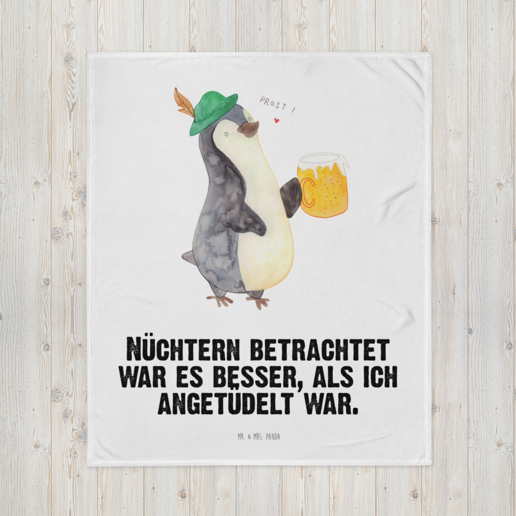 Kuscheldecke Pinguin Bier Decke, Wohndecke, Tagesdecke, Wolldecke, Sofadecke, Pinguin, Pinguine, Bier, Oktoberfest