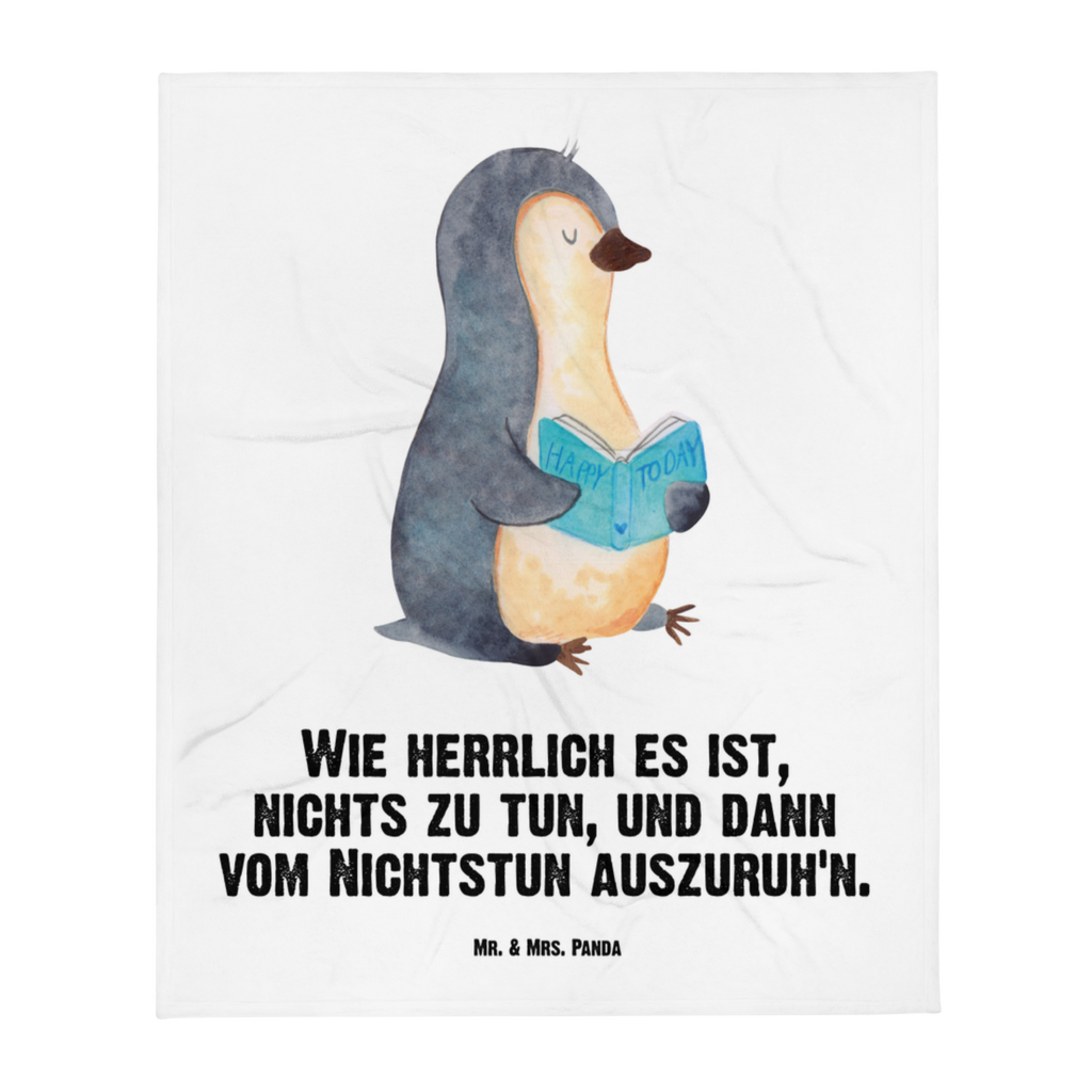 Kuscheldecke Pinguin Buch Decke, Wohndecke, Tagesdecke, Wolldecke, Sofadecke, Pinguin, Pinguine, Buch, Lesen, Bücherwurm, Nichtstun, Faulenzen, Ferien, Urlaub, Freizeit