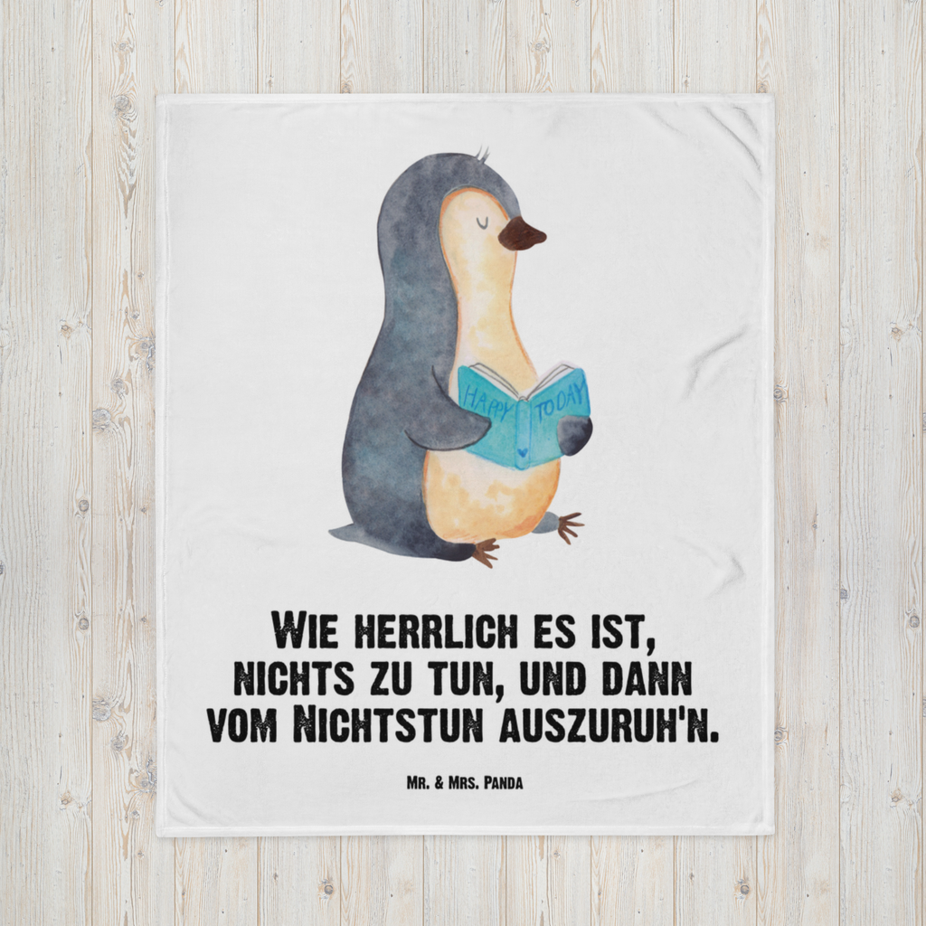 Kuscheldecke Pinguin Buch Decke, Wohndecke, Tagesdecke, Wolldecke, Sofadecke, Pinguin, Pinguine, Buch, Lesen, Bücherwurm, Nichtstun, Faulenzen, Ferien, Urlaub, Freizeit