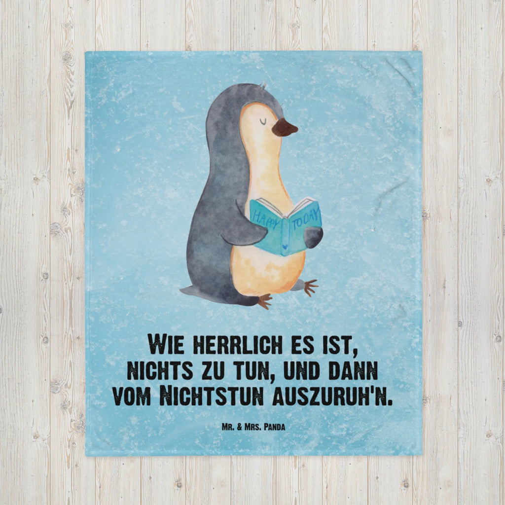 Kuscheldecke Pinguin Buch Decke, Wohndecke, Tagesdecke, Wolldecke, Sofadecke, Pinguin, Pinguine, Buch, Lesen, Bücherwurm, Nichtstun, Faulenzen, Ferien, Urlaub, Freizeit