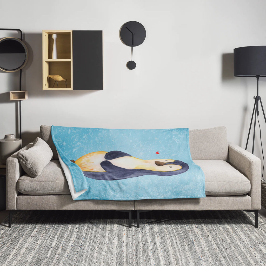 Kuscheldecke Pinguin Diät Decke, Wohndecke, Tagesdecke, Wolldecke, Sofadecke, Pinguin, Pinguine, Diät, Abnehmen, Abspecken, Gewicht, Motivation, Selbstliebe, Körperliebe, Selbstrespekt