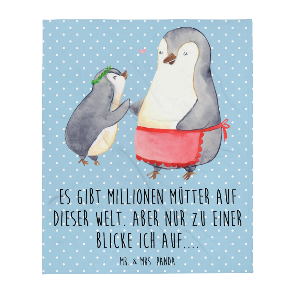 Kuscheldecke Pinguin mit Kind Decke, Wohndecke, Tagesdecke, Wolldecke, Sofadecke, Familie, Vatertag, Muttertag, Bruder, Schwester, Mama, Papa, Oma, Opa, Geschenk, Mami, Mutti, Mutter, Geburststag