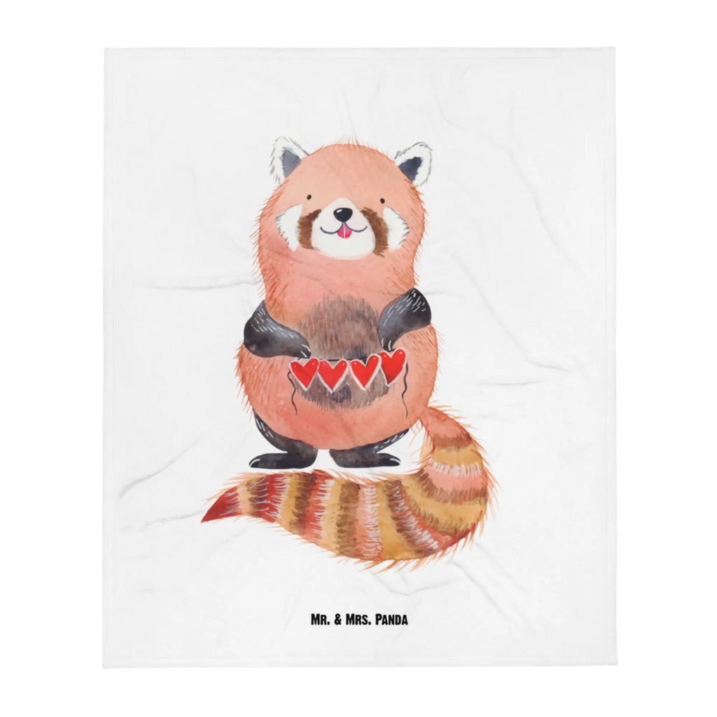 Kuscheldecke Roter Panda Decke, Wohndecke, Tagesdecke, Wolldecke, Sofadecke, Tiermotive, Gute Laune, lustige Sprüche, Tiere, Panda, Liebe, Rot, Herz, Liebling, Lieblingsmensch