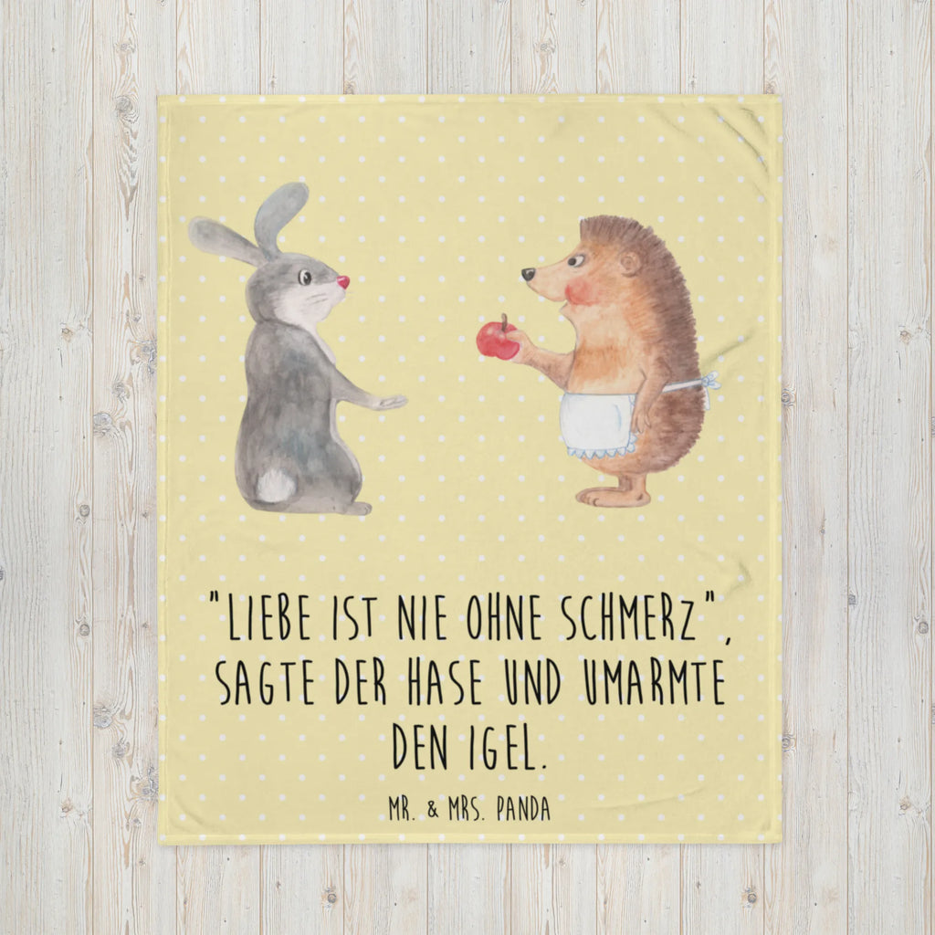 Kuscheldecke Liebe ist nie ohne Schmerz Decke, Wohndecke, Tagesdecke, Wolldecke, Sofadecke, Tiermotive, Gute Laune, lustige Sprüche, Tiere, Igel und Hase, Igel, Hase, Liebe Spruch, Liebeskummer Geschenk, Herzschmerz, Trösten, Trennungsschmerz, Spruch romantisch