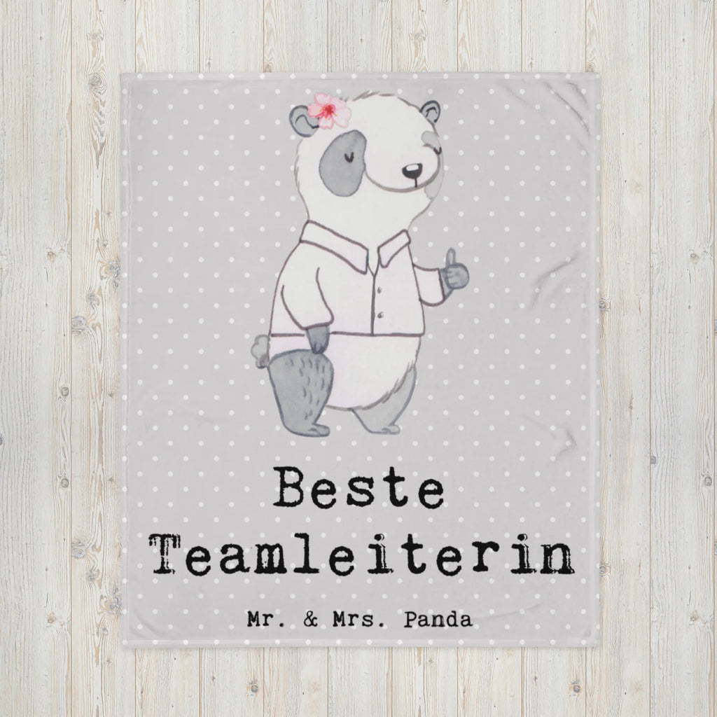 Kuscheldecke Panda Beste Teamleiterin Decke, Wohndecke, Tagesdecke, Wolldecke, Sofadecke, für, Dankeschön, Geschenk, Schenken, Geburtstag, Geburtstagsgeschenk, Geschenkidee, Danke, Bedanken, Mitbringsel, Freude machen, Geschenktipp, Teamleiterin, Seminarleiterin, Gruppenleiterin, Leiterin, Kollegin, Chefin, Vorgesetzte, Abschied, Abschiedsgeschenk, Ruhestand