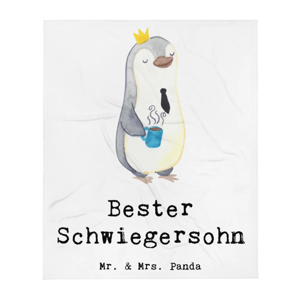 Kuscheldecke Pinguin Bester Schwiegersohn Decke, Wohndecke, Tagesdecke, Wolldecke, Sofadecke, für, Dankeschön, Geschenk, Schenken, Geburtstag, Geburtstagsgeschenk, Geschenkidee, Danke, Bedanken, Mitbringsel, Freude machen, Geschenktipp, Schwiegersohn, Tochter, Ehefrau des Sohns, Frau, angeheiratet, Hochzeit, Heirat