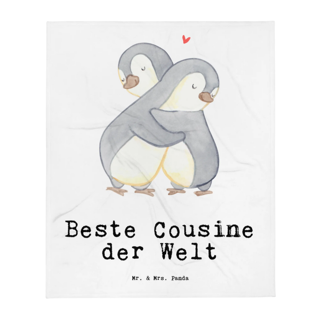 Kuscheldecke Pinguin Beste Cousine der Welt Decke, Wohndecke, Tagesdecke, Wolldecke, Sofadecke, für, Dankeschön, Geschenk, Schenken, Geburtstag, Geburtstagsgeschenk, Geschenkidee, Danke, Bedanken, Mitbringsel, Freude machen, Geschenktipp, Cousine, Kusine, Kousine, Cousinchen, Tochter von Onkel, Tochter von Tante, Familie, Verwandtschaft, Cousin