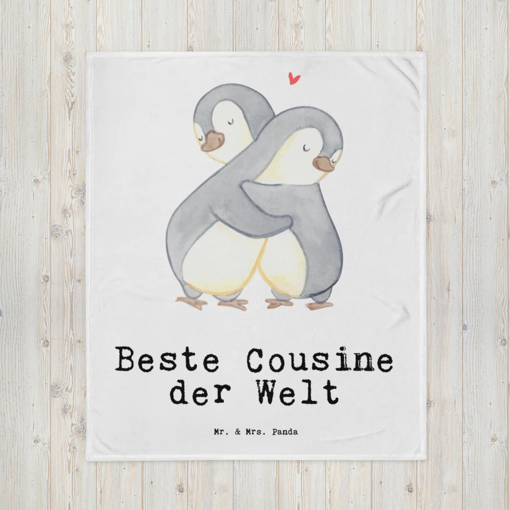 Kuscheldecke Pinguin Beste Cousine der Welt Decke, Wohndecke, Tagesdecke, Wolldecke, Sofadecke, für, Dankeschön, Geschenk, Schenken, Geburtstag, Geburtstagsgeschenk, Geschenkidee, Danke, Bedanken, Mitbringsel, Freude machen, Geschenktipp, Cousine, Kusine, Kousine, Cousinchen, Tochter von Onkel, Tochter von Tante, Familie, Verwandtschaft, Cousin