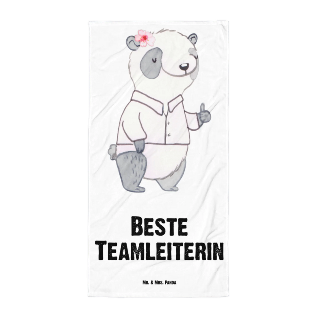 XL Badehandtuch Panda Beste Teamleiterin Handtuch, Badetuch, Duschtuch, Strandtuch, Saunatuch, für, Dankeschön, Geschenk, Schenken, Geburtstag, Geburtstagsgeschenk, Geschenkidee, Danke, Bedanken, Mitbringsel, Freude machen, Geschenktipp, Teamleiterin, Seminarleiterin, Gruppenleiterin, Leiterin, Kollegin, Chefin, Vorgesetzte, Abschied, Abschiedsgeschenk, Ruhestand