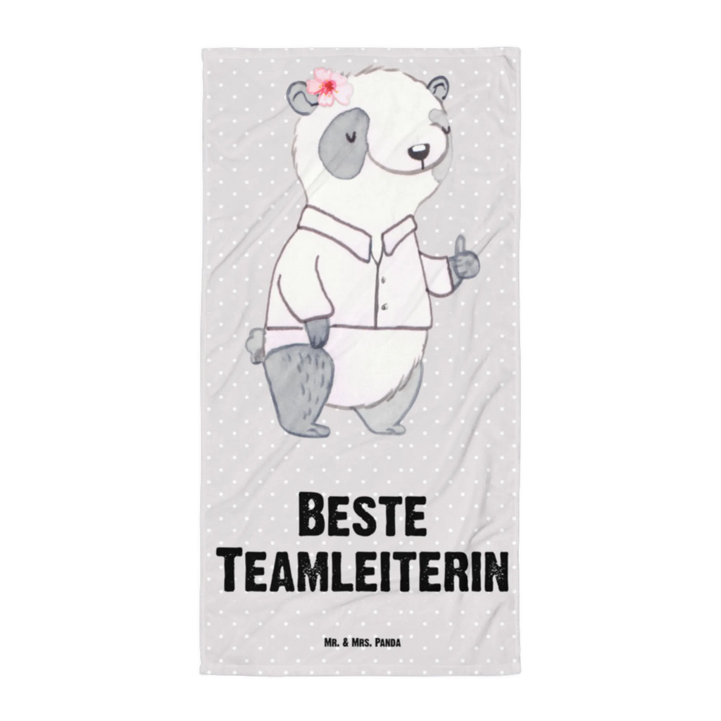 XL Badehandtuch Panda Beste Teamleiterin Handtuch, Badetuch, Duschtuch, Strandtuch, Saunatuch, für, Dankeschön, Geschenk, Schenken, Geburtstag, Geburtstagsgeschenk, Geschenkidee, Danke, Bedanken, Mitbringsel, Freude machen, Geschenktipp, Teamleiterin, Seminarleiterin, Gruppenleiterin, Leiterin, Kollegin, Chefin, Vorgesetzte, Abschied, Abschiedsgeschenk, Ruhestand