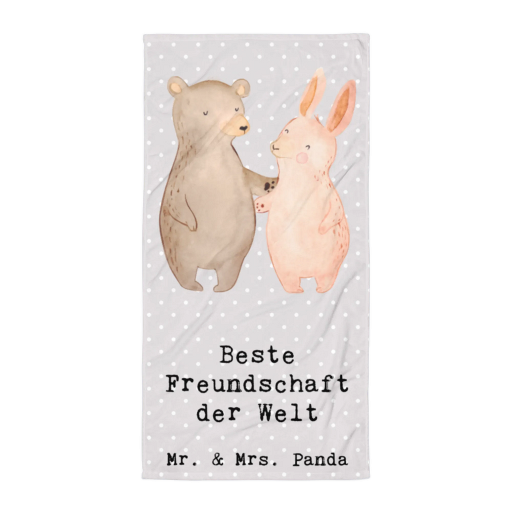 XL Badehandtuch Hase Beste Freundschaft der Welt Handtuch, Badetuch, Duschtuch, Strandtuch, Saunatuch, für, Dankeschön, Geschenk, Schenken, Geburtstag, Geburtstagsgeschenk, Geschenkidee, Danke, Bedanken, Mitbringsel, Freude machen, Geschenktipp, Freundschaft, Freunde, Freunde fürs Leben, best friends, Freundin, Freund, Clique, Kumpel, bae, bff