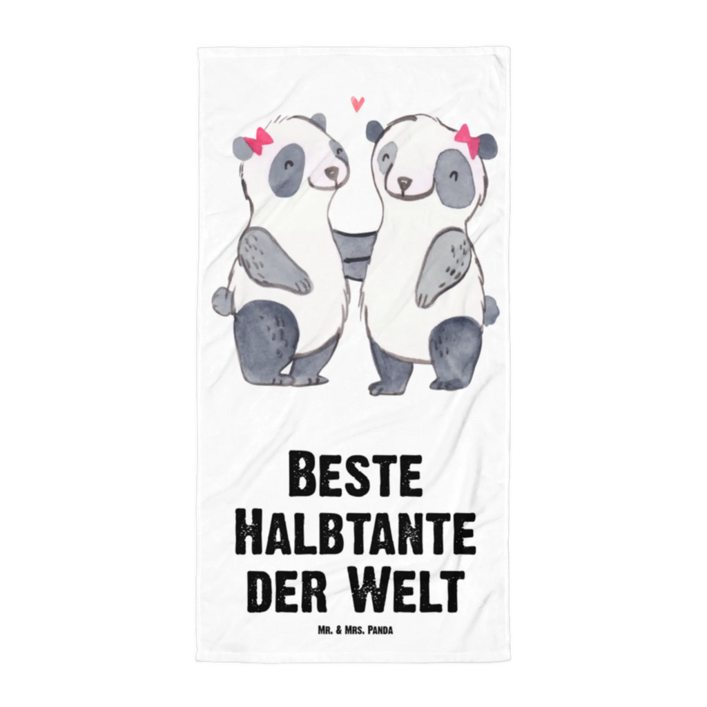 XL Badehandtuch Panda Beste Halbtante der Welt Handtuch, Badetuch, Duschtuch, Strandtuch, Saunatuch, für, Dankeschön, Geschenk, Schenken, Geburtstag, Geburtstagsgeschenk, Geschenkidee, Danke, Bedanken, Mitbringsel, Freude machen, Geschenktipp, Halbtante, Tante, beste Tante, Stieftante, Stief, Stiefgeschwister, Familie, Kleinigkeit