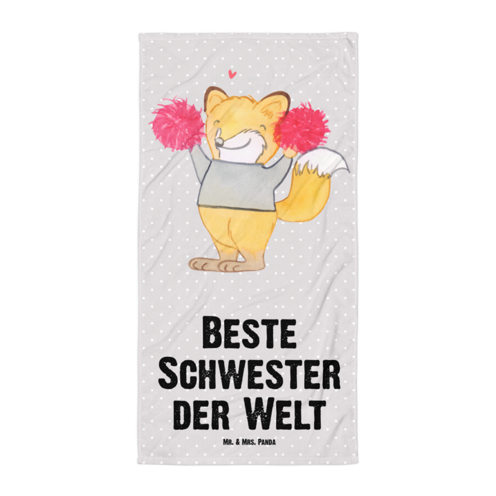 XL Badehandtuch Fuchs Beste Schwester der Welt Handtuch, Badetuch, Duschtuch, Strandtuch, Saunatuch, für, Dankeschön, Geschenk, Schenken, Geburtstag, Geburtstagsgeschenk, Geschenkidee, Danke, Bedanken, Mitbringsel, Freude machen, Geschenktipp, Schwester, Geschwister, Schwesterherz, Sister, Familie, Kleinigkeit, Beste, Tochter