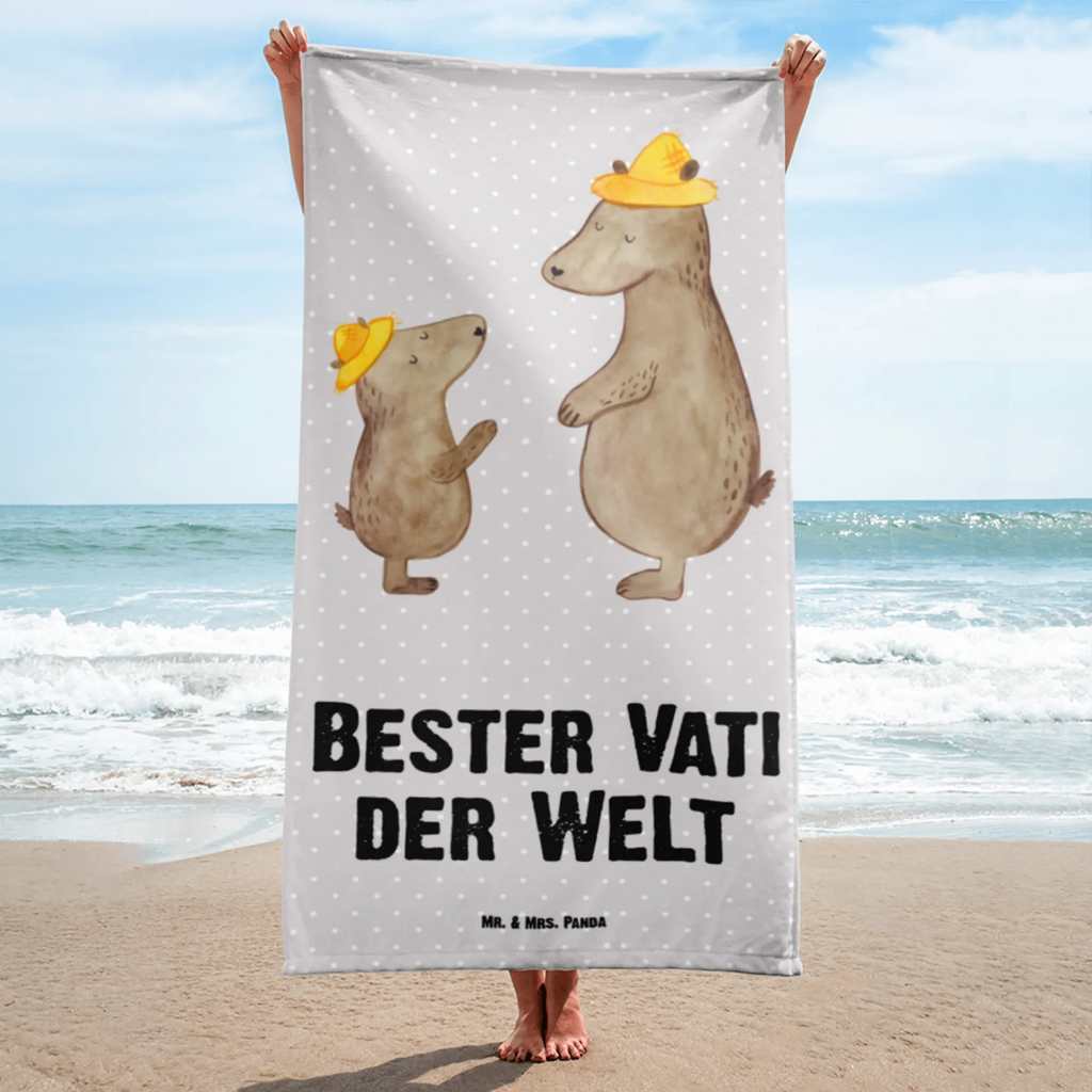 XL Badehandtuch Bär Bester Vati der Welt Handtuch, Badetuch, Duschtuch, Strandtuch, Saunatuch, für, Dankeschön, Geschenk, Schenken, Geburtstag, Geburtstagsgeschenk, Geschenkidee, Danke, Bedanken, Mitbringsel, Freude machen, Geschenktipp, Vater, Papa, Dad, Daddy, Paps, Papi, Vati, Eltern, Geschenk Vater, Mann, Familie, Bester, Kleinigkeit