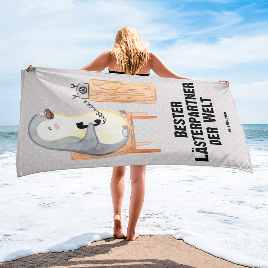 XL Badehandtuch Pinguin Bester Lästerpartner der Welt Handtuch, Badetuch, Duschtuch, Strandtuch, Saunatuch, für, Dankeschön, Geschenk, Schenken, Geburtstag, Geburtstagsgeschenk, Geschenkidee, Danke, Bedanken, Mitbringsel, Freude machen, Geschenktipp, Lästerpartner, Lesterpartner, lestern, Lästerschwester, Lästern, beste Freundin, Freundin, Spaß, bff