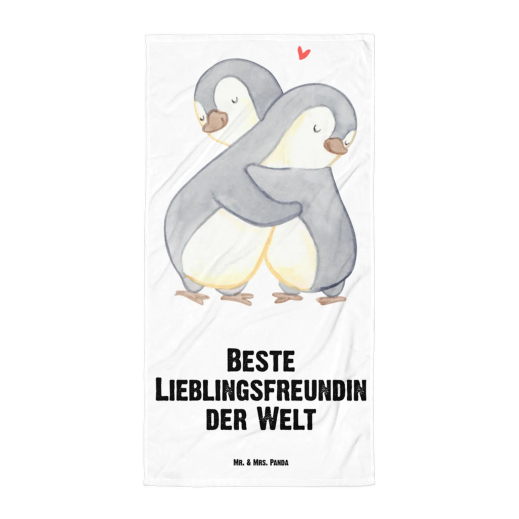 XL Badehandtuch Pinguin Beste Lieblingsfreundin der Welt Handtuch, Badetuch, Duschtuch, Strandtuch, Saunatuch, für, Dankeschön, Geschenk, Schenken, Geburtstag, Geburtstagsgeschenk, Geschenkidee, Danke, Bedanken, Mitbringsel, Freude machen, Geschenktipp, Lieblingsfreundin, Freundin, Partnerin, Lieblingsmensch, Lieblings Mensch, Liebling, Partner, Bae, beste Freundin, Liebe, Herz, Love