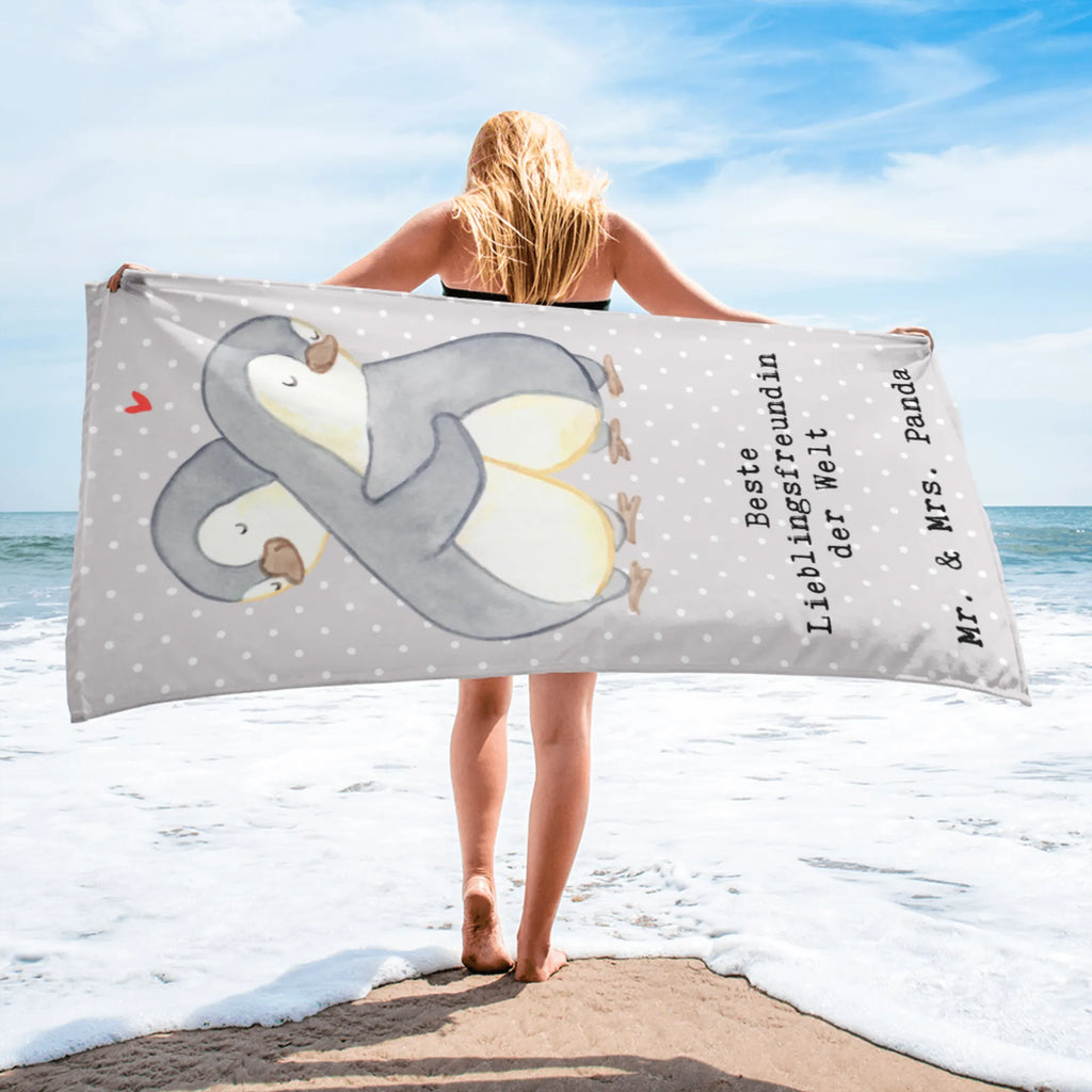 XL Badehandtuch Pinguin Beste Lieblingsfreundin der Welt Handtuch, Badetuch, Duschtuch, Strandtuch, Saunatuch, für, Dankeschön, Geschenk, Schenken, Geburtstag, Geburtstagsgeschenk, Geschenkidee, Danke, Bedanken, Mitbringsel, Freude machen, Geschenktipp, Lieblingsfreundin, Freundin, Partnerin, Lieblingsmensch, Lieblings Mensch, Liebling, Partner, Bae, beste Freundin, Liebe, Herz, Love