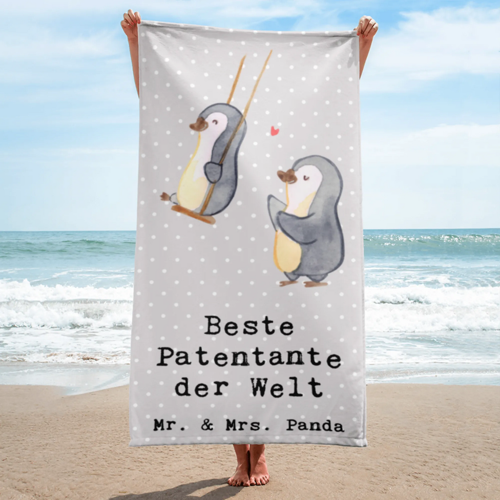 XL Badehandtuch Pinguin Beste Patentante der Welt Handtuch, Badetuch, Duschtuch, Strandtuch, Saunatuch, für, Dankeschön, Geschenk, Schenken, Geburtstag, Geburtstagsgeschenk, Geschenkidee, Danke, Bedanken, Mitbringsel, Freude machen, Geschenktipp, Patentante, Paten Tante, Lieblingstante, Taufpartner, Taufe, Familie, Kleinigkeit, Nichte, Neffe