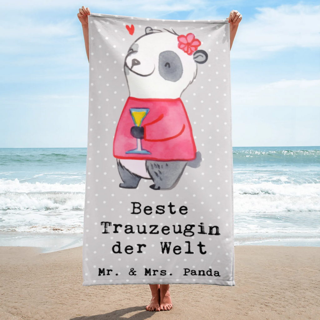 XL Badehandtuch Panda Beste Trauzeugin der Welt Handtuch, Badetuch, Duschtuch, Strandtuch, Saunatuch, für, Dankeschön, Geschenk, Schenken, Geburtstag, Geburtstagsgeschenk, Geschenkidee, Danke, Bedanken, Mitbringsel, Freude machen, Geschenktipp, Trauzeugin, Trauhzeugin, Freundin, Hochzeit, Heirat, JGA, Trauung, Kirche, Standesamt, Braut