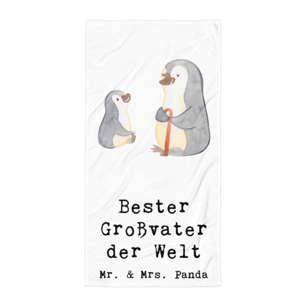 XL Badehandtuch Pinguin Bester Großvater der Welt Handtuch, Badetuch, Duschtuch, Strandtuch, Saunatuch, für, Dankeschön, Geschenk, Schenken, Geburtstag, Geburtstagsgeschenk, Geschenkidee, Danke, Bedanken, Mitbringsel, Freude machen, Geschenktipp, Großvater, Grossvater, Opa, Opi. Großpapa, Großeltern, Enkel, Enkelin, Enkelkind, Kleinigkeit, Oppa, Oppi, Bester