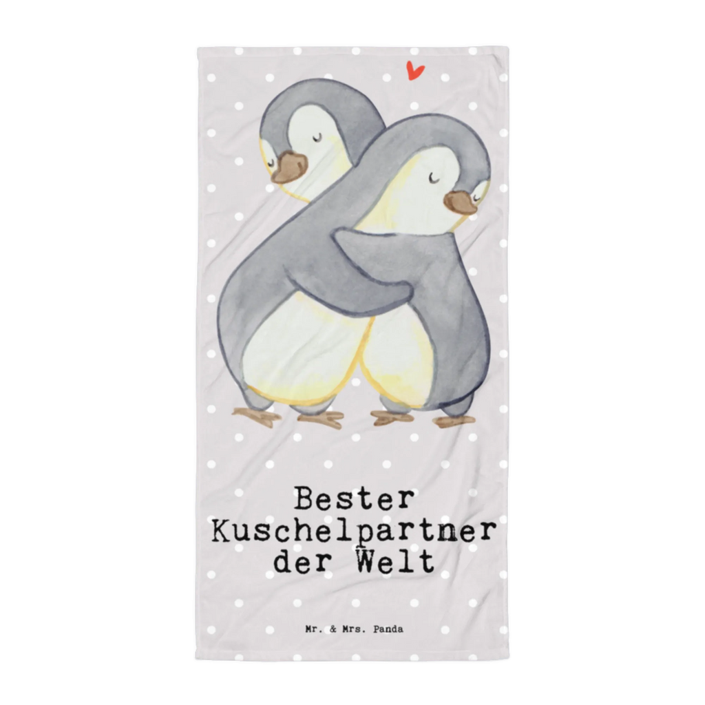 XL Badehandtuch Pinguin Bester Kuschelpartner der Welt Handtuch, Badetuch, Duschtuch, Strandtuch, Saunatuch, für, Dankeschön, Geschenk, Schenken, Geburtstag, Geburtstagsgeschenk, Geschenkidee, Danke, Bedanken, Mitbringsel, Freude machen, Geschenktipp, Kuschelpartner, Lebenspartner, Ehepartner, Partner, Ehemann, Ehefrau, Kuscheln, Bett, Liebe, Freund, Freundin, Hochzeitstag, verliebt