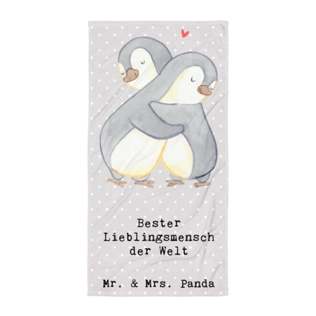 XL Badehandtuch Pinguin Bester Lieblingsmensch der Welt Handtuch, Badetuch, Duschtuch, Strandtuch, Saunatuch, für, Dankeschön, Geschenk, Schenken, Geburtstag, Geburtstagsgeschenk, Geschenkidee, Danke, Bedanken, Mitbringsel, Freude machen, Geschenktipp, Lieblingsmensch, Lieblings Mensch, Liebling, Partner, Bae, beste Freundin, Freund, Liebe, Herz, Love, Mama, Papa, Familie