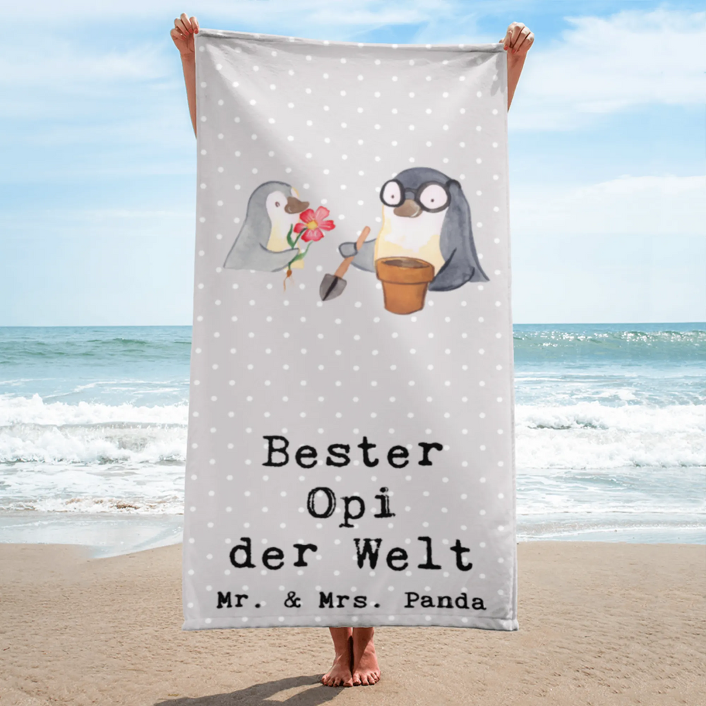 XL Badehandtuch Pinguin Bester Opi der Welt Handtuch, Badetuch, Duschtuch, Strandtuch, Saunatuch, für, Dankeschön, Geschenk, Schenken, Geburtstag, Geburtstagsgeschenk, Geschenkidee, Danke, Bedanken, Mitbringsel, Freude machen, Geschenktipp, Großvater, Grossvater, Opa, Opi. Großpapa, Großeltern, Nichte, Neffe, Kleinigkeit, Oppa, Oppi, Bester