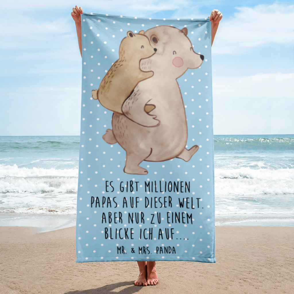 XL Badehandtuch Papa Bär Handtuch, Badetuch, Duschtuch, Strandtuch, Saunatuch, Familie, Vatertag, Muttertag, Bruder, Schwester, Mama, Papa, Oma, Opa, Geschenk, Vater, Papi, Vati, Onkel, Geburtstag