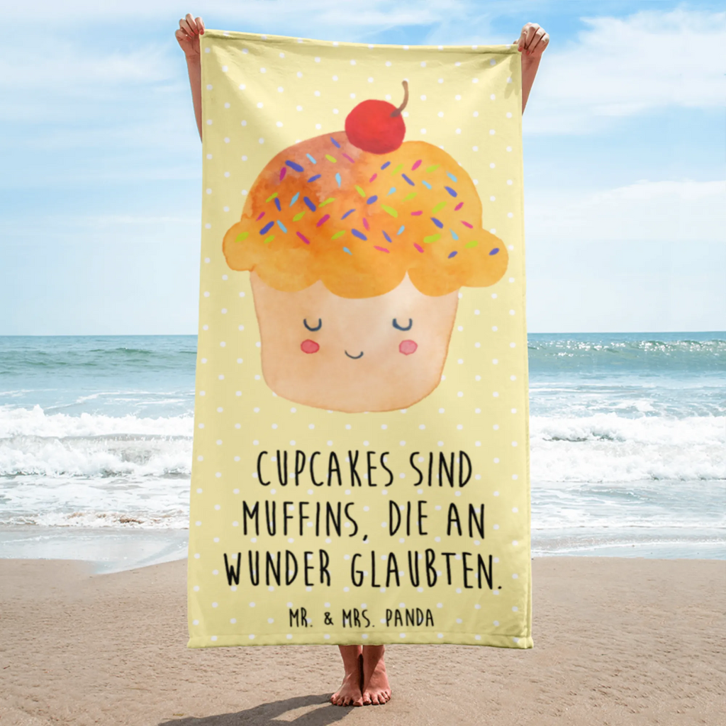 XL Badehandtuch Cupcake Handtuch, Badetuch, Duschtuch, Strandtuch, Saunatuch, Tiermotive, Gute Laune, lustige Sprüche, Tiere, Cupcakes, Muffin, Wunder, Küche Deko, Küche Spruch, Backen Geschenk, Geschenk Koch, Motivation Sprüche