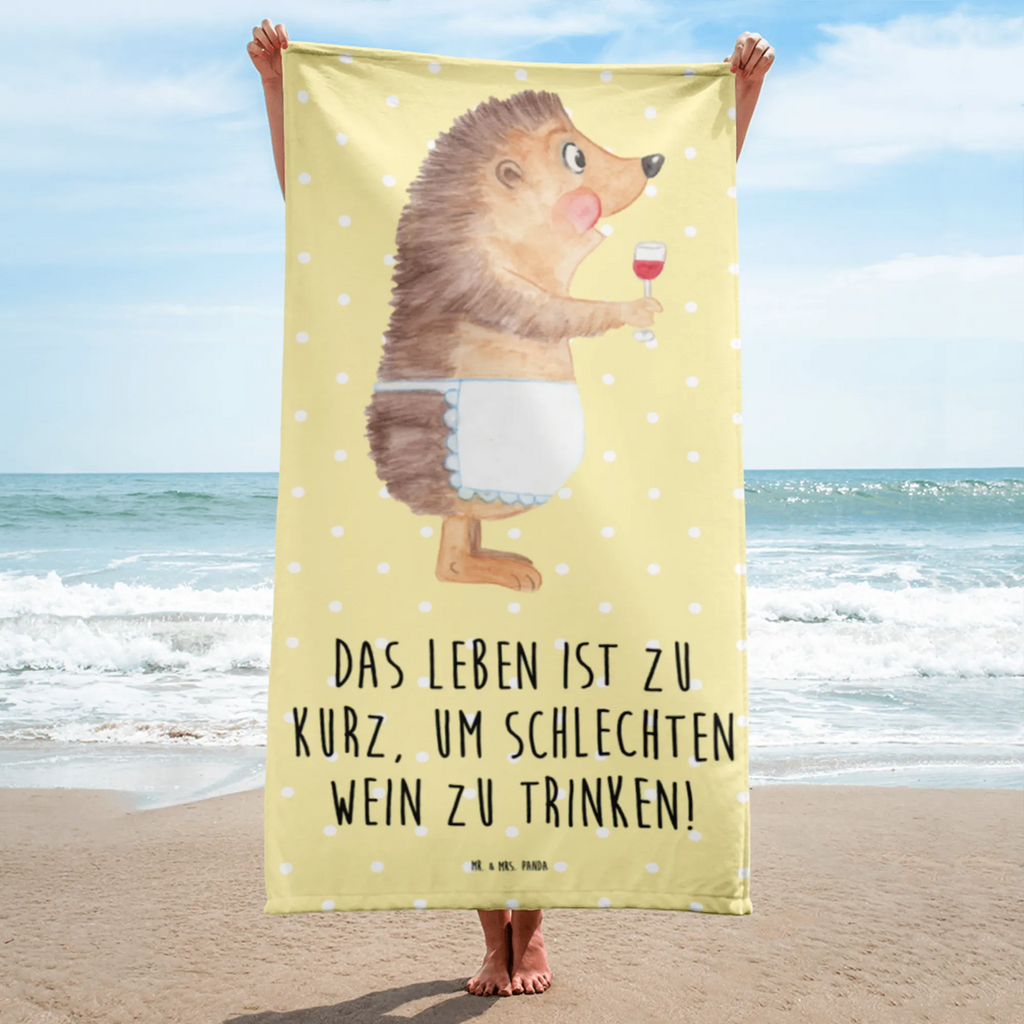 XL Badehandtuch Igel Wein Handtuch, Badetuch, Duschtuch, Strandtuch, Saunatuch, Tiermotive, Gute Laune, lustige Sprüche, Tiere, Wein Spruch, Igel, Geschenk Weintrinker, Geschenk Weinliebhaber, Wein Deko, Weinglas, Rotwein, Weißwein, Wein trinken