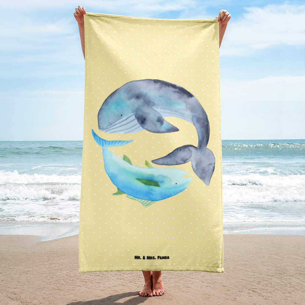 XL Badehandtuch Walfisch Thunfisch Handtuch, Badetuch, Duschtuch, Strandtuch, Saunatuch, Tiermotive, Gute Laune, lustige Sprüche, Tiere, Wal, Wahl, Tunfisch, Wortwitz lustig, Spruch lustig, Flachwitz, Witz, Spruch des Tages, Flachwitz Geschenk