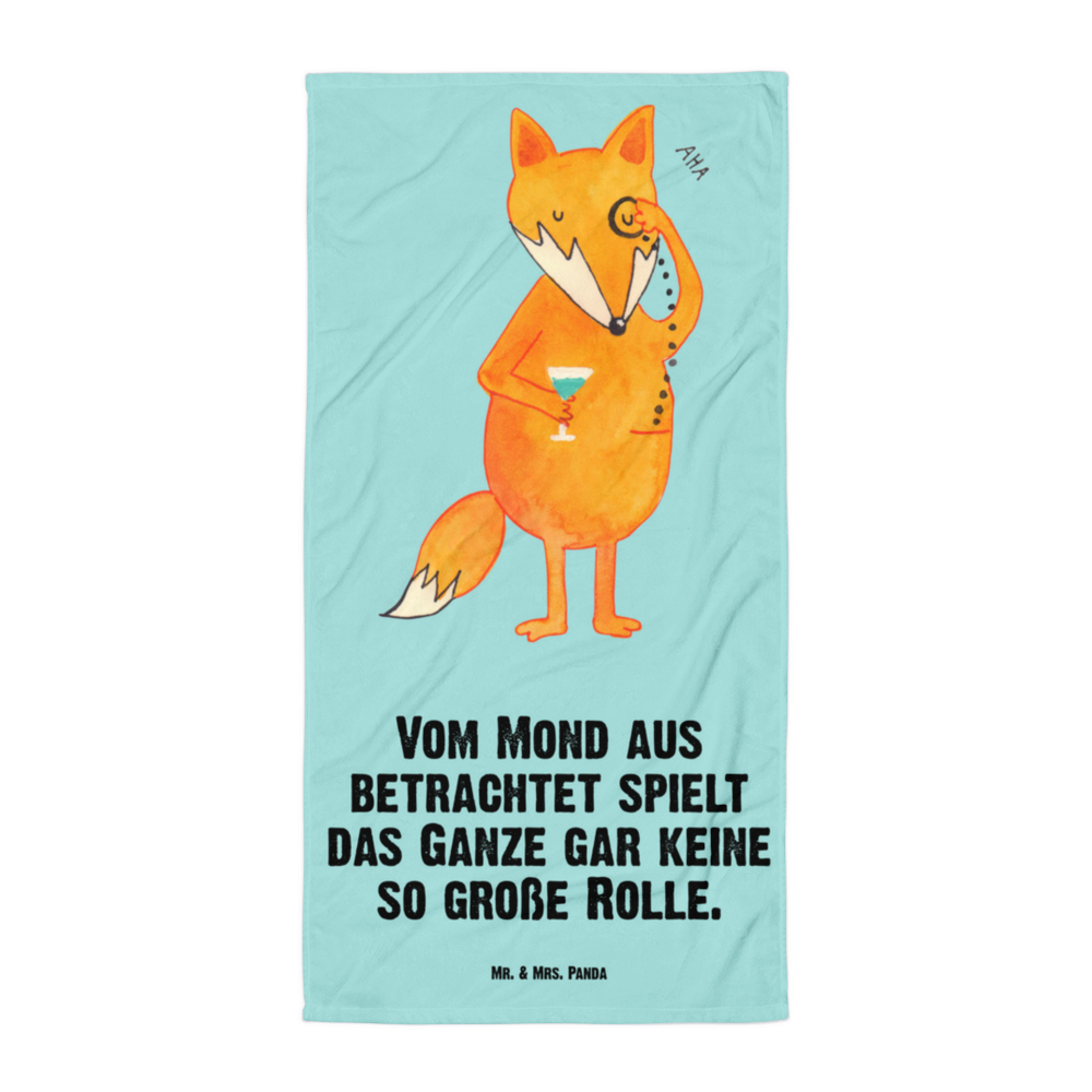 XL Badehandtuch Fuchs Lord Handtuch, Badetuch, Duschtuch, Strandtuch, Saunatuch, Fuchs, Füchse, tröstende Worte, Spruch lustig, Liebeskummer Geschenk, Motivation Spruch, Problemlösung