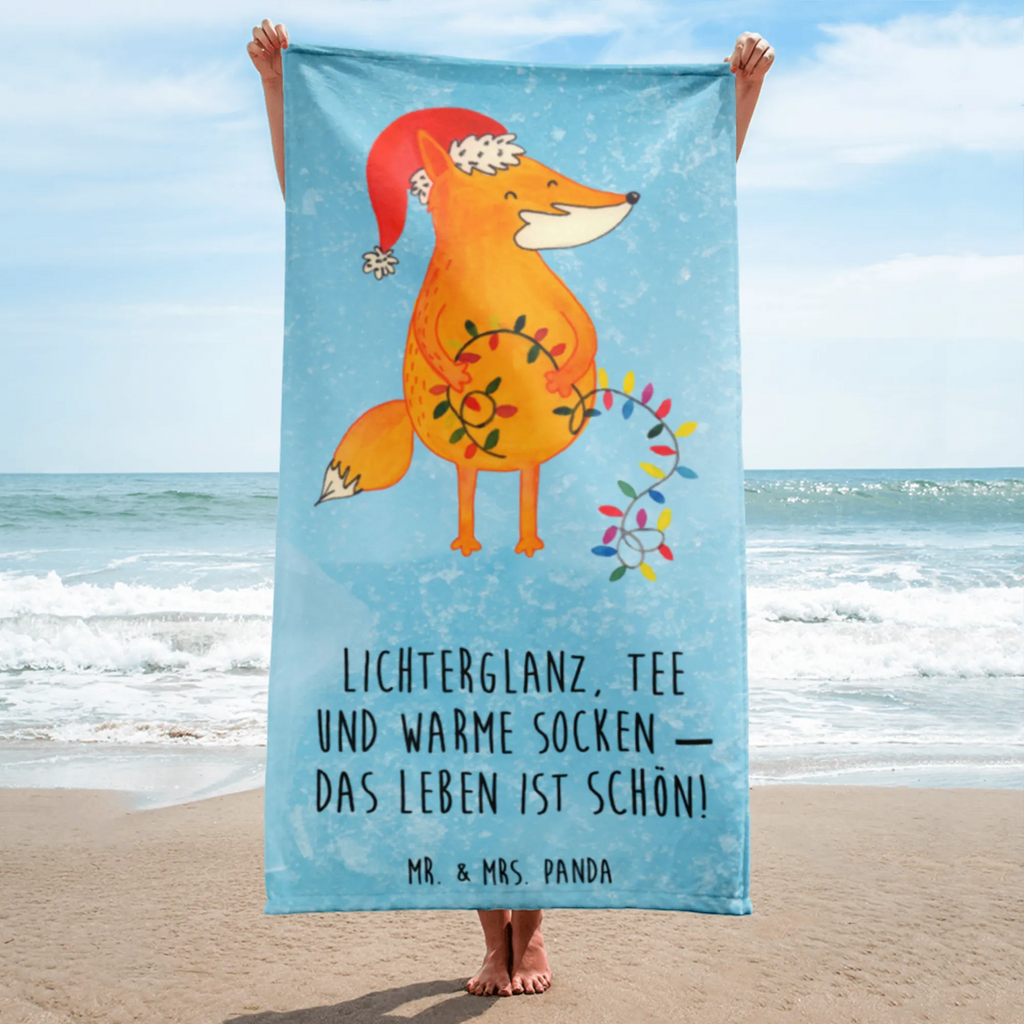 XL Badehandtuch Fuchs Weihnachten Handtuch, Badetuch, Duschtuch, Strandtuch, Saunatuch, Winter, Weihnachten, Weihnachtsdeko, Nikolaus, Advent, Heiligabend, Wintermotiv, Fuchs, Füchse, Spruch schön, Geschenk Weihnachten, Weihnachtsmann, Weihnachtszeit