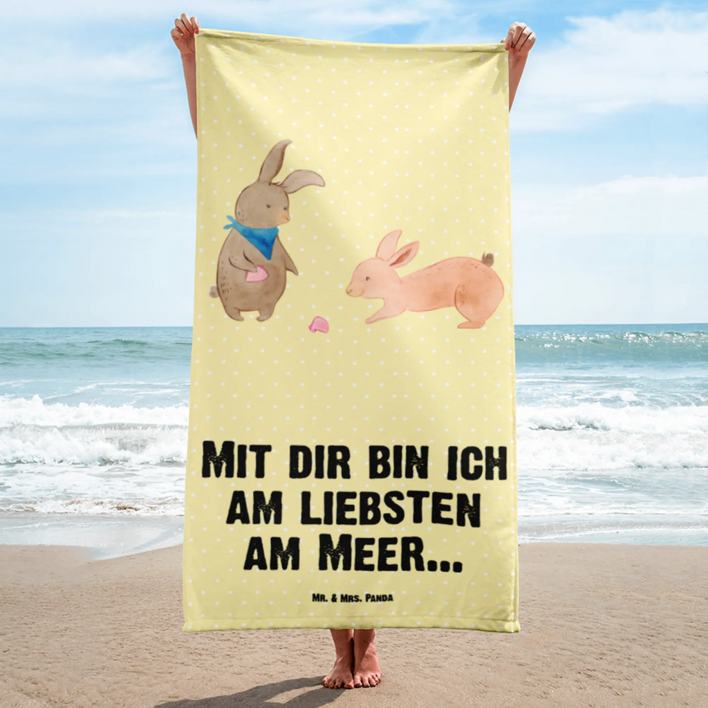 XL Badehandtuch Hasen Muschel Handtuch, Badetuch, Duschtuch, Strandtuch, Saunatuch, Familie, Vatertag, Muttertag, Bruder, Schwester, Mama, Papa, Oma, Opa, Hasen, beste Freundin, Freundin, Freundinnen, best friends, BFF, Muscheln sammeln, Muscheln, Meer