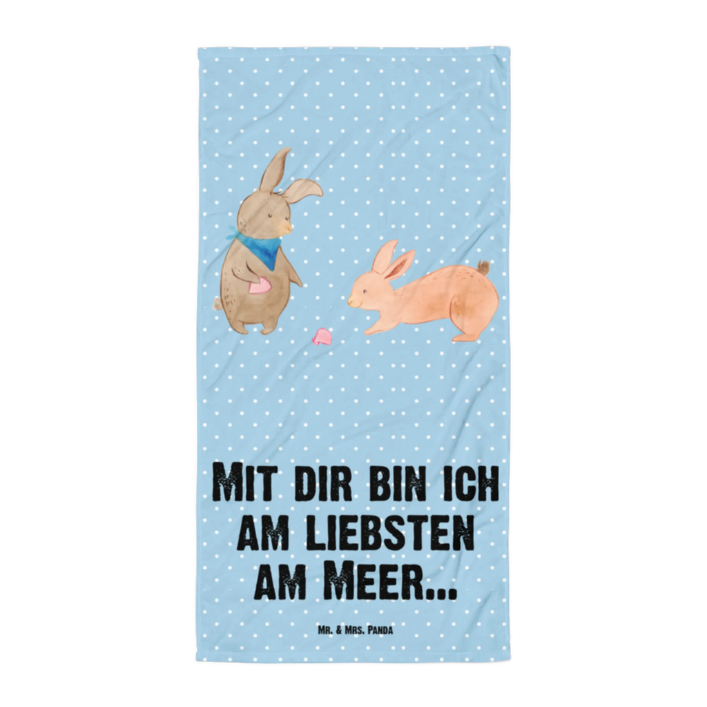 XL Badehandtuch Hasen Muschel Handtuch, Badetuch, Duschtuch, Strandtuch, Saunatuch, Familie, Vatertag, Muttertag, Bruder, Schwester, Mama, Papa, Oma, Opa, Hasen, beste Freundin, Freundin, Freundinnen, best friends, BFF, Muscheln sammeln, Muscheln, Meer