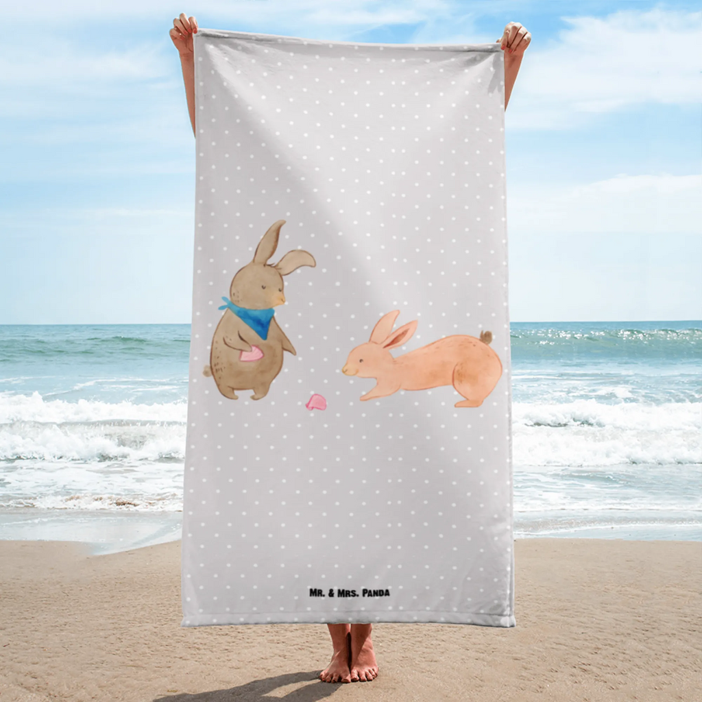 XL Badehandtuch Hasen Muschel Handtuch, Badetuch, Duschtuch, Strandtuch, Saunatuch, Familie, Vatertag, Muttertag, Bruder, Schwester, Mama, Papa, Oma, Opa, Hasen, beste Freundin, Freundin, Freundinnen, best friends, BFF, Muscheln sammeln, Muscheln, Meer