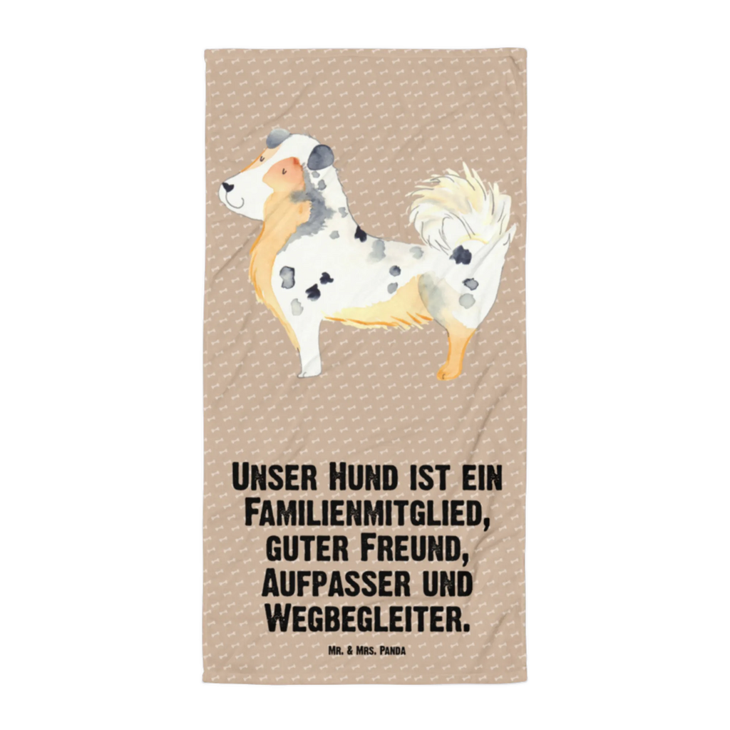 XL Badehandtuch Hund Australien Shepherd Handtuch, Badetuch, Duschtuch, Strandtuch, Saunatuch, Hund, Hundemotiv, Haustier, Hunderasse, Tierliebhaber, Hundebesitzer, Sprüche, Australien Shepherd, Shepherd, Hundeliebe, Familienhund, Spruch