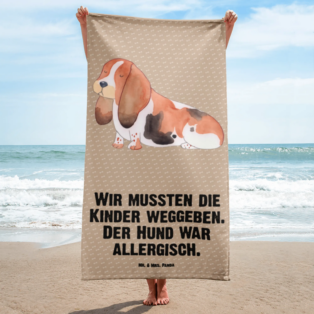 XL Badehandtuch Hund Basset Hound Handtuch, Badetuch, Duschtuch, Strandtuch, Saunatuch, Hund, Hundemotiv, Haustier, Hunderasse, Tierliebhaber, Hundebesitzer, Sprüche, Basset Hound, Basset, Hundeliebe, kinderlos