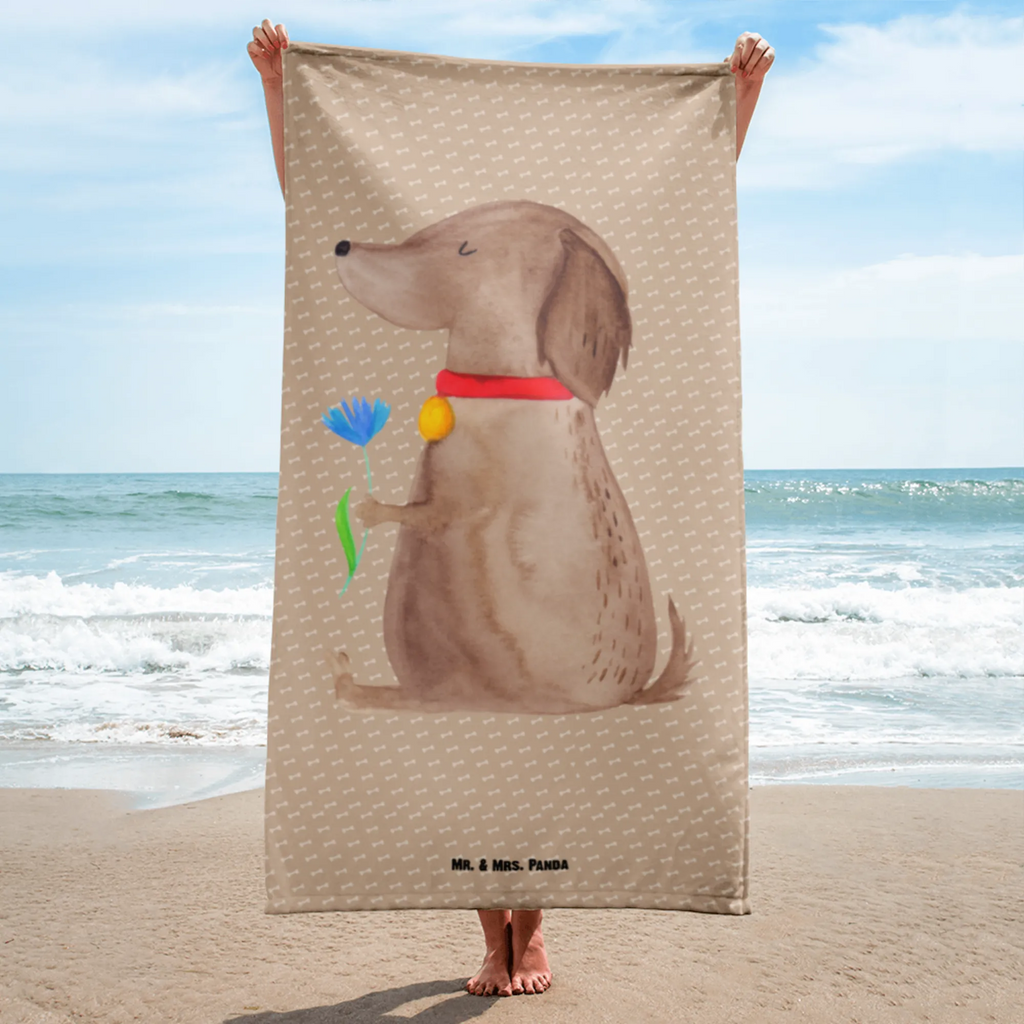 XL Badehandtuch Hund Blume Handtuch, Badetuch, Duschtuch, Strandtuch, Saunatuch, Hund, Hundemotiv, Haustier, Hunderasse, Tierliebhaber, Hundebesitzer, Sprüche, Hunde, Frauchen, Hundeliebe