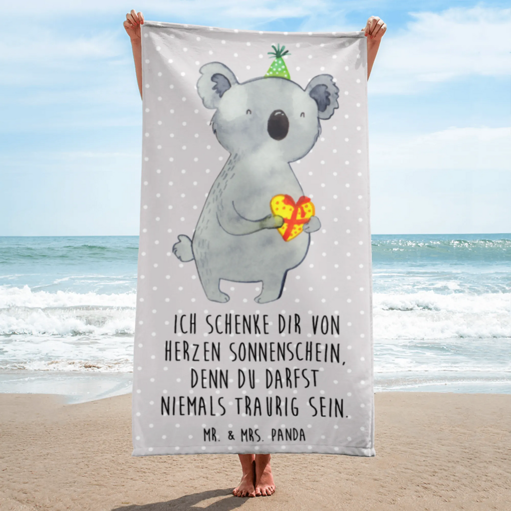 XL Badehandtuch Koala Geschenk Handtuch, Badetuch, Duschtuch, Strandtuch, Saunatuch, Koala, Koalabär, Geschenk, Geburtstag, Party