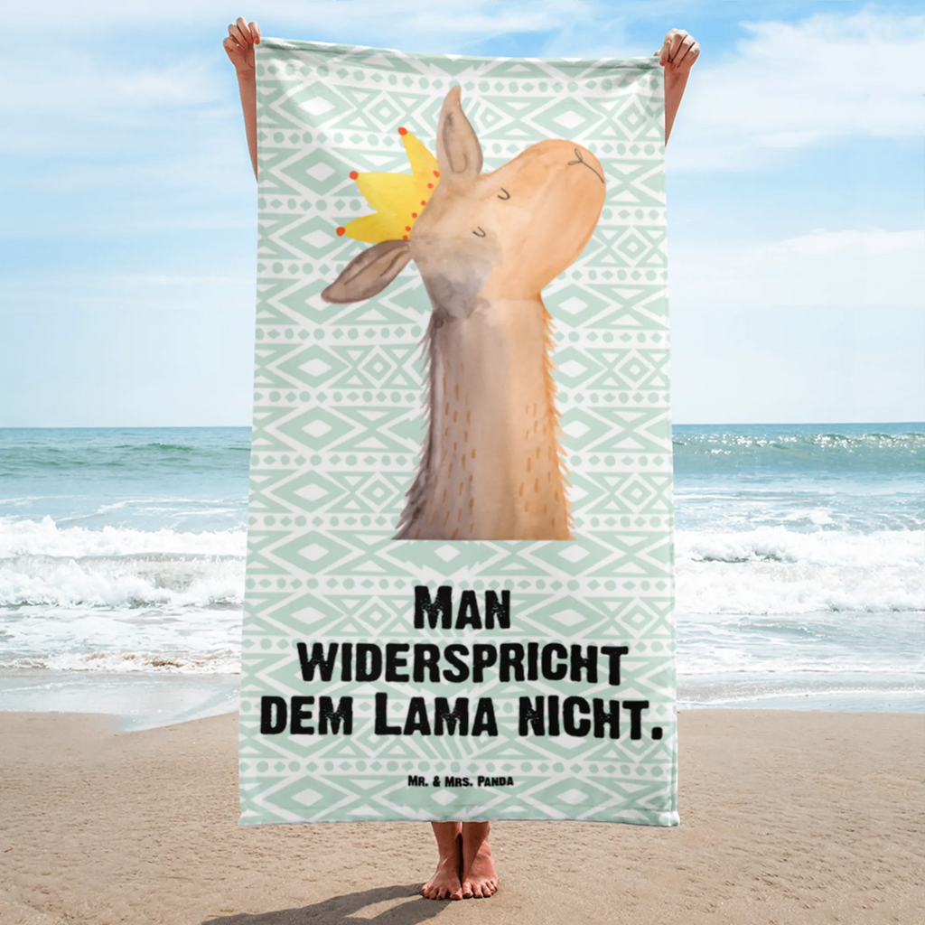 XL Badehandtuch Lamakopf König Handtuch, Badetuch, Duschtuch, Strandtuch, Saunatuch, Lama, Alpaka, Lamas, König, Königin, Freundin, Mama, Papa, Büro Kollege, Kollegin, Chef, Vorgesetzter, Abi, Abitur