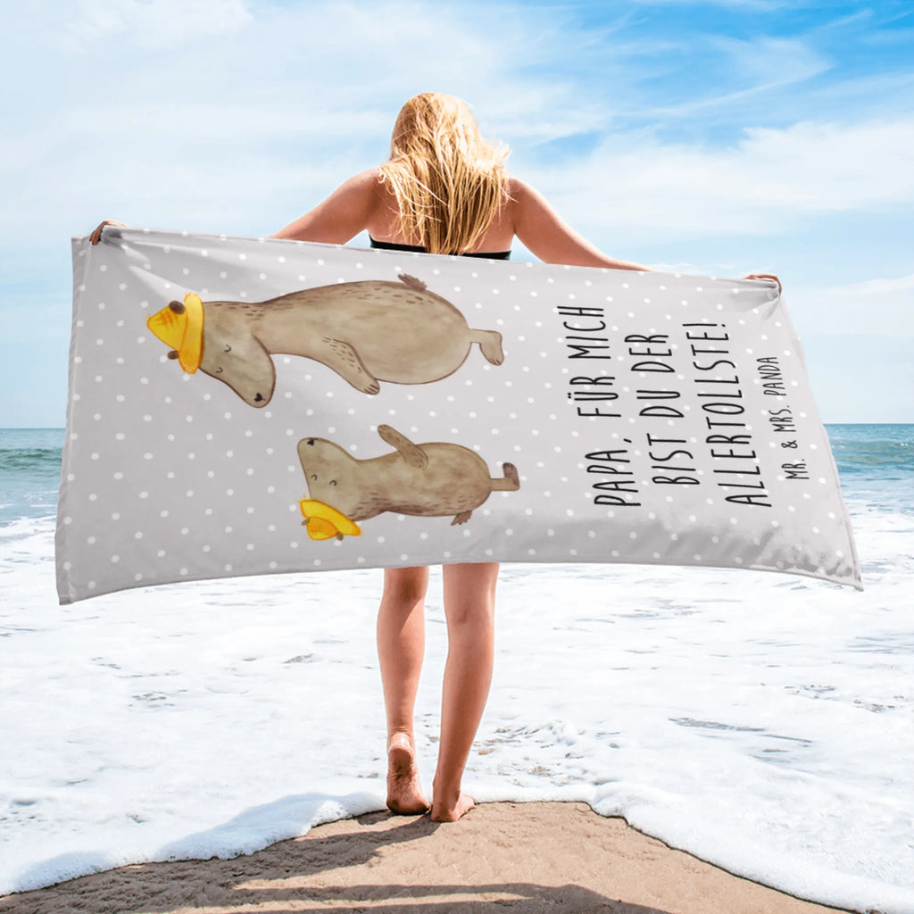 XL Badehandtuch Bären mit Hut Handtuch, Badetuch, Duschtuch, Strandtuch, Saunatuch, Familie, Vatertag, Muttertag, Bruder, Schwester, Mama, Papa, Oma, Opa, Bär, Bären, Vater, Papi, Paps, Dad, Daddy, Lieblingsmensch, Sohn, Söhne, Kind, Kinder, Vater-Sohn, Family, Vorbild