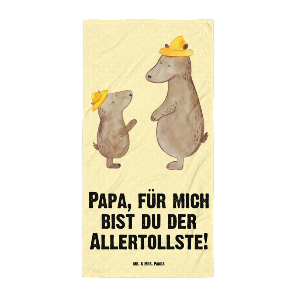 XL Badehandtuch Bären mit Hut Handtuch, Badetuch, Duschtuch, Strandtuch, Saunatuch, Familie, Vatertag, Muttertag, Bruder, Schwester, Mama, Papa, Oma, Opa, Bär, Bären, Vater, Papi, Paps, Dad, Daddy, Lieblingsmensch, Sohn, Söhne, Kind, Kinder, Vater-Sohn, Family, Vorbild