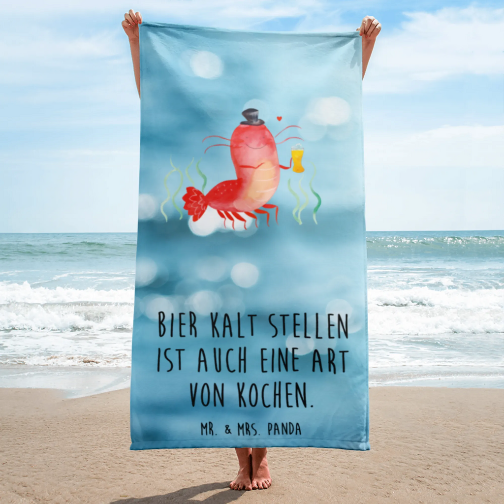 XL bath towel lobster Wheat Handtuch, Badetuch, Duschtuch, Strandtuch, Saunatuch, Meerestiere, Meer, Urlaub, Garnele, Garnelen, Bier, Kochen, Männerhaushalt, Junggeselle, Junggesellin, Bierliebhaber, Kneipe, Gasthaus, Wirtschaft