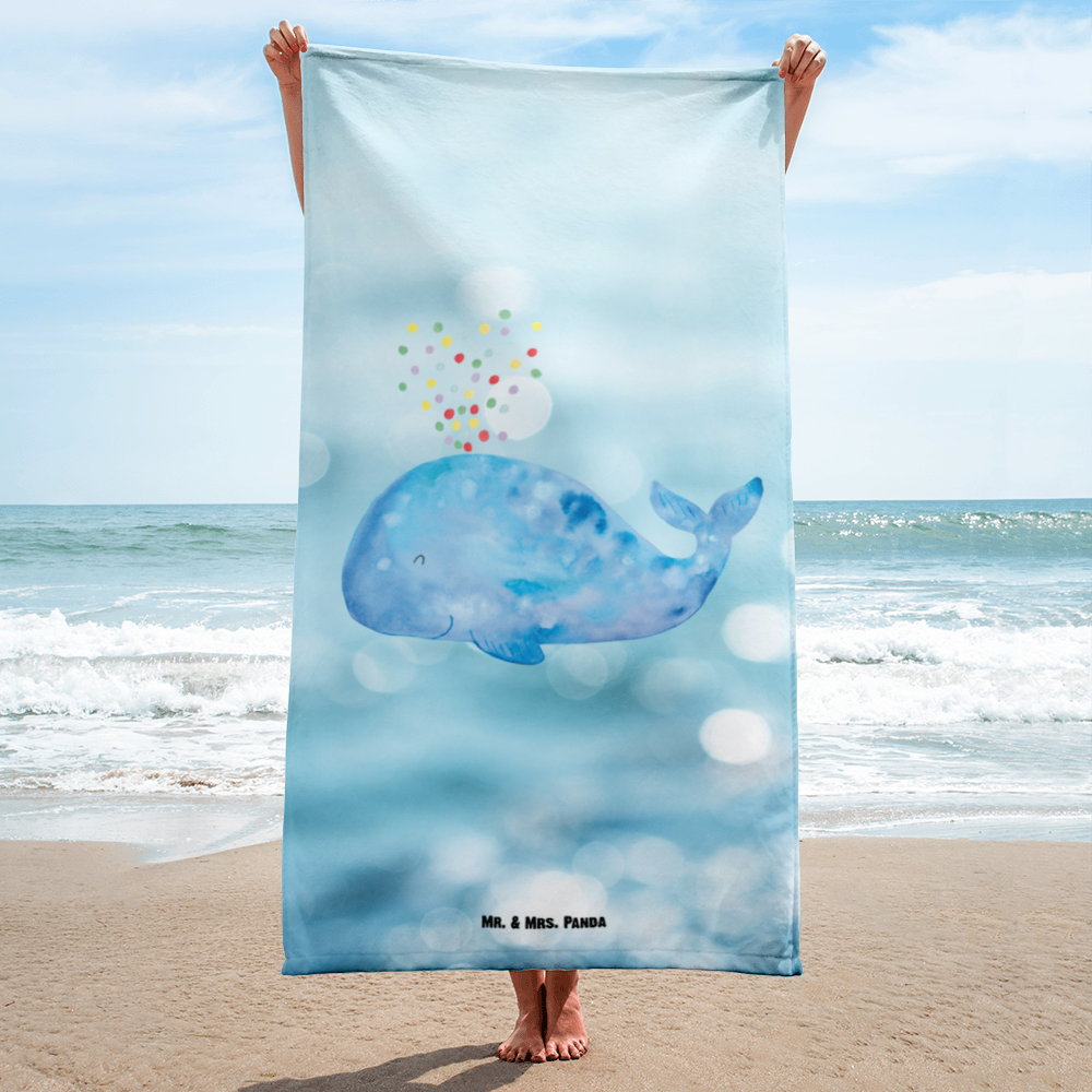 XL Badehandtuch Wal Konfetti Handtuch, Badetuch, Duschtuch, Strandtuch, Saunatuch, Meerestiere, Meer, Urlaub, Wal, Konfetti, Wale, Motivation, Neuanfang, Trennung, Diät, Abnehmen, Neustart, Lebensabschnitt, Geburtstag