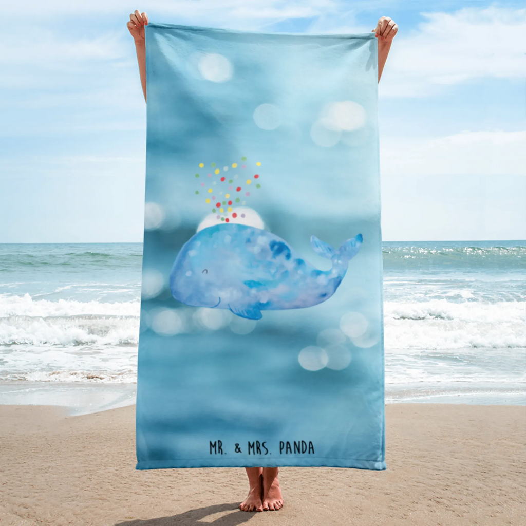 XL Badehandtuch Wal Konfetti Handtuch, Badetuch, Duschtuch, Strandtuch, Saunatuch, Meerestiere, Meer, Urlaub, Wal, Konfetti, Wale, Motivation, Neuanfang, Trennung, Diät, Abnehmen, Neustart, Lebensabschnitt, Geburtstag