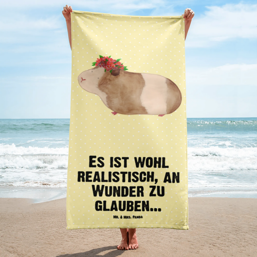 XL Badehandtuch Meerschweinchen Weisheit Handtuch, Badetuch, Duschtuch, Strandtuch, Saunatuch, Tiermotive, Gute Laune, lustige Sprüche, Tiere, Meerschweinchen, Meerie, Meeries, Wunder, Blumenkind, Realität, Spruch, Weisheit, Motivation, Wunderland