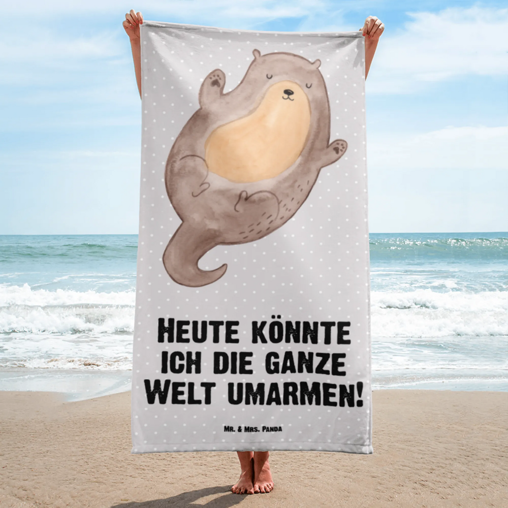 XL Badehandtuch Otter Umarmen Handtuch, Badetuch, Duschtuch, Strandtuch, Saunatuch, Otter, Fischotter, Seeotter, Otter Seeotter See Otter