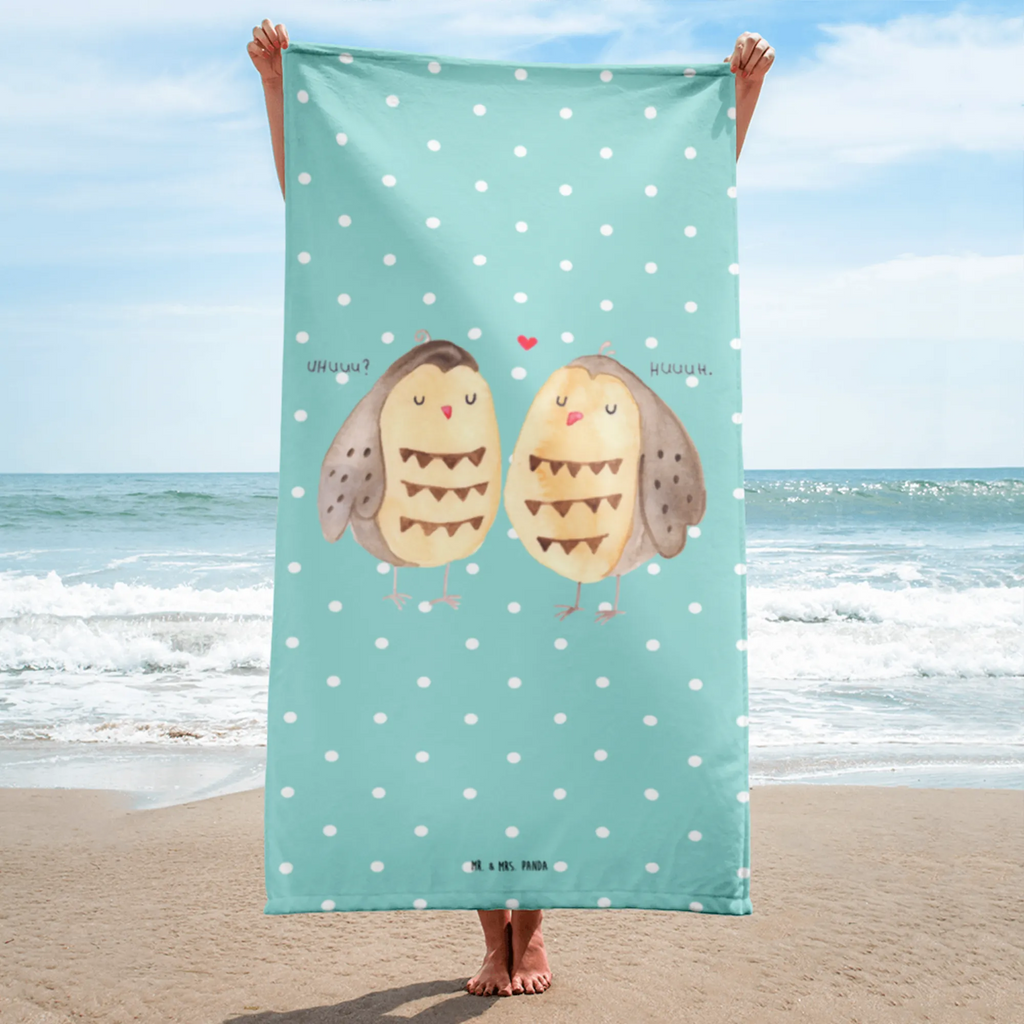 XL Badehandtuch Eulen Liebe Handtuch, Badetuch, Duschtuch, Strandtuch, Saunatuch, Eule, Eule Deko, Liebe, Hochzeit Spruch, Owl, All you need is love, Liebe Spruch, Freundin Geschenk, Freund, Wortspiel lustig